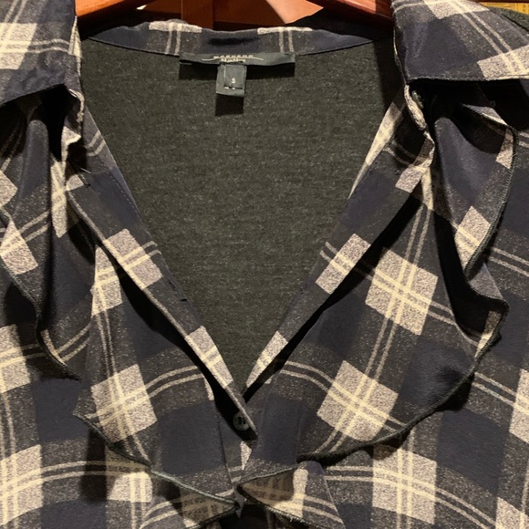 Weekend Max Mara Button Down Ruffle Blouse - S - Picture 3 of 6